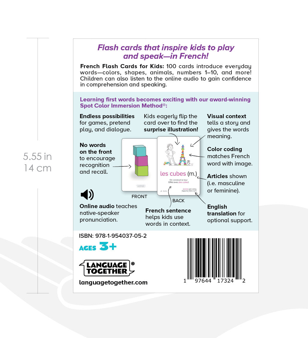 French Flash Cards for Kids Set 1