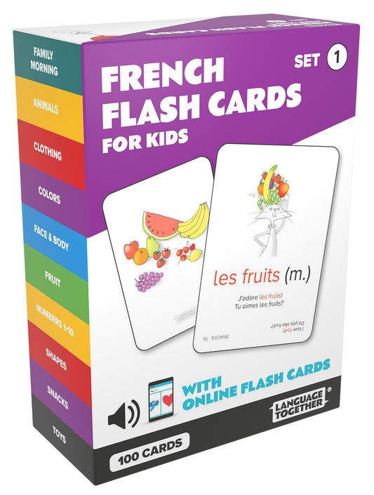 French Flash Cards for Kids Set 1