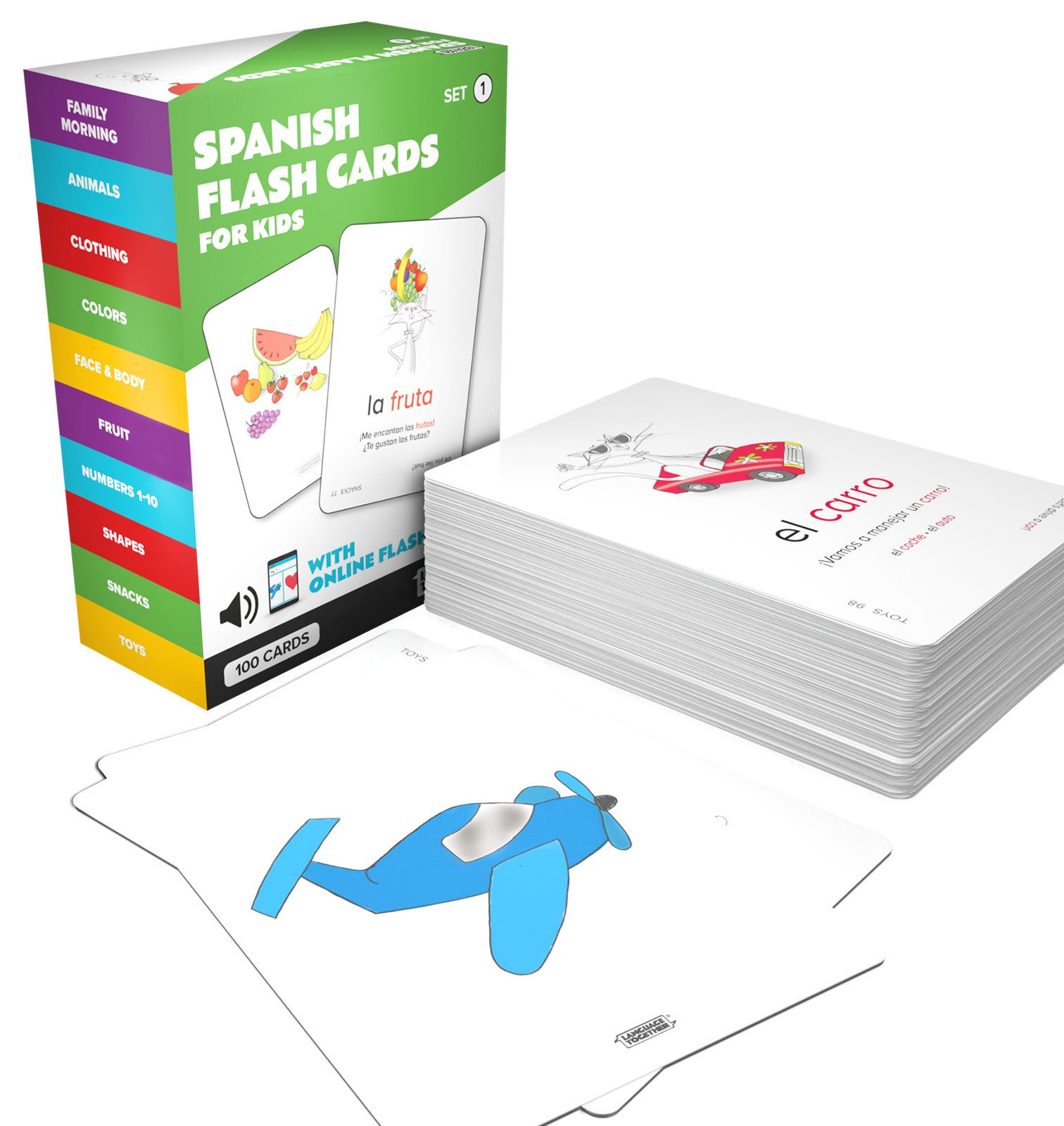 Spanish Flash Cards For Kids Set 1 Language Together Spanish flash cards for kids set 1 language together