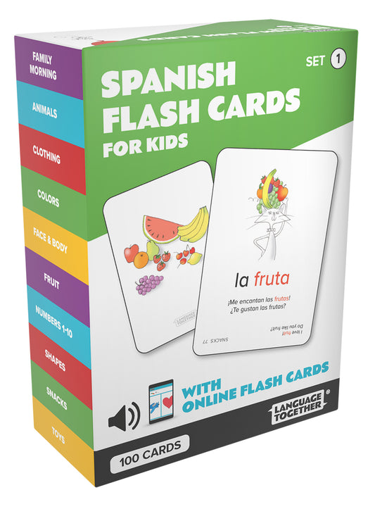 Spanish Flash Cards for Kids Set 1